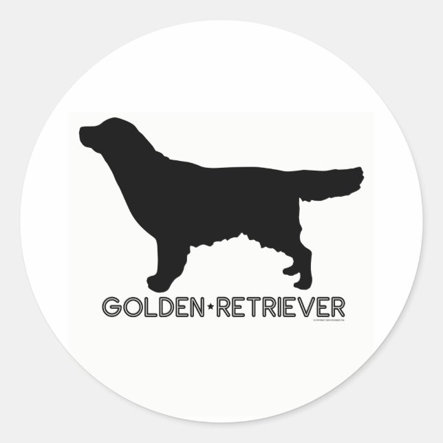 Golden Retriever Sticker (Front)