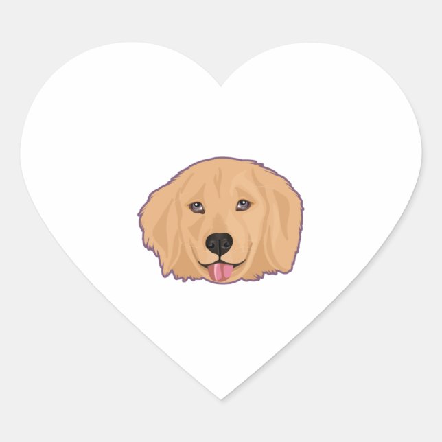 Golden Retriever Sticker    (Front)