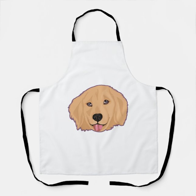 Golden Retriever Sticker    Apron (Front)