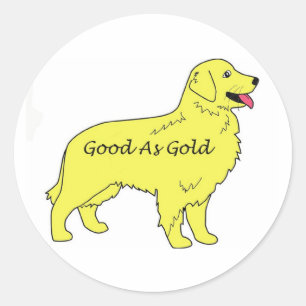 Golden Retriever Sticker Good As Gold