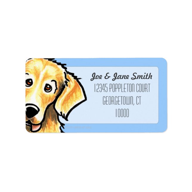 Golden Retriever Studio Sky Blue Label (Front)
