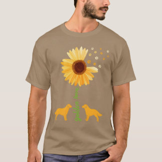 Golden Retriever Sunflower Women Dog Mother friend T-Shirt