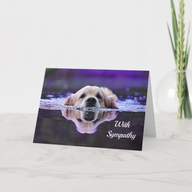 Golden Retriever Sympathy Card (Front)
