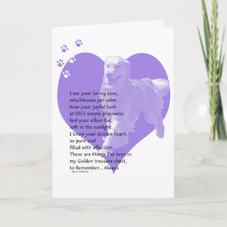 Golden Retriever Sympathy Card 2