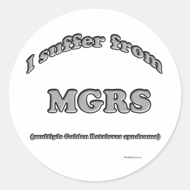 Golden Retriever Syndrome - Sticker (Front)