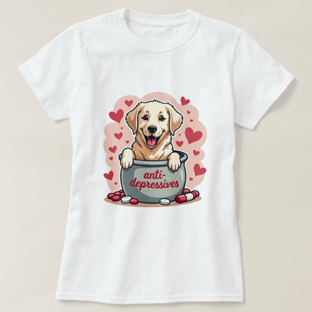 Golden Retriever T-Shirt (Design Front)