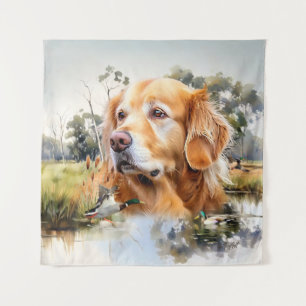 Golden Retriever Tapestry
