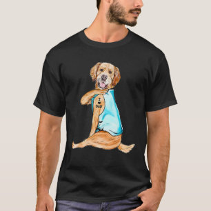 Golden Retriever Tattoos I Love Dad Dog Lover T-Shirt