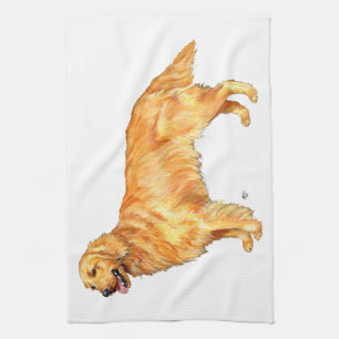 Golden Retriever Tea Towel