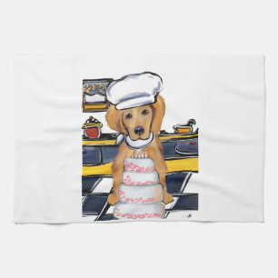 Golden Retriever Tea Towel