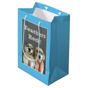 Golden Retriever Teacher Appreciation Medium Gift Bag