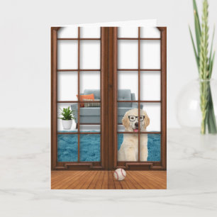 Golden Retriever Thinking of You Card