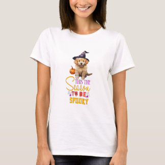 Golden Retriever This Is The Season To Be Spooky T-Shirt