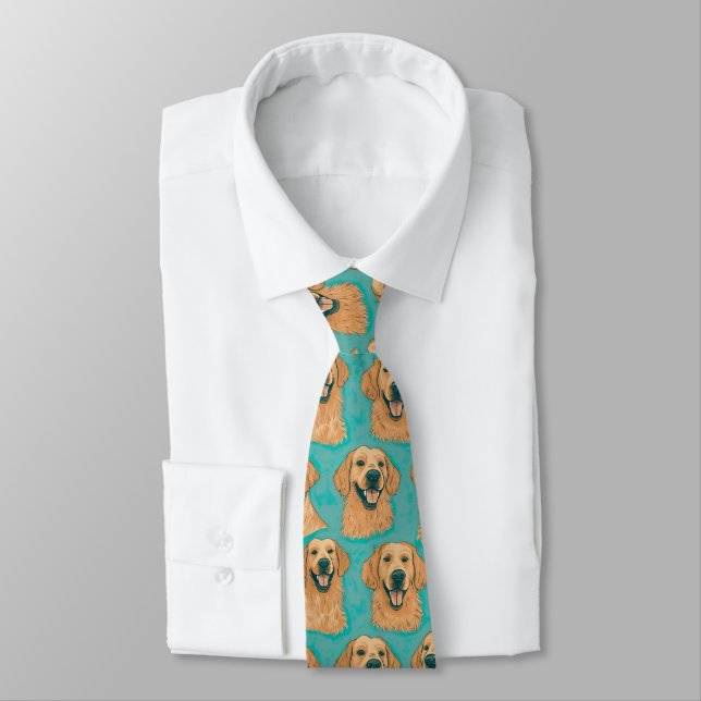 Golden Retriever Tie (Tied)
