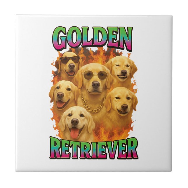 Golden Retriever Tile (Front)