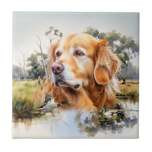 Golden Retriever Tile