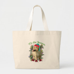 Golden Retriever ‘Tis Large Tote Bag