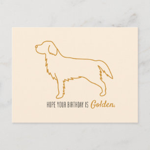 Golden Retriever Tissue Paper Postcard