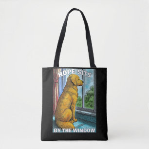 golden retriever tote bag