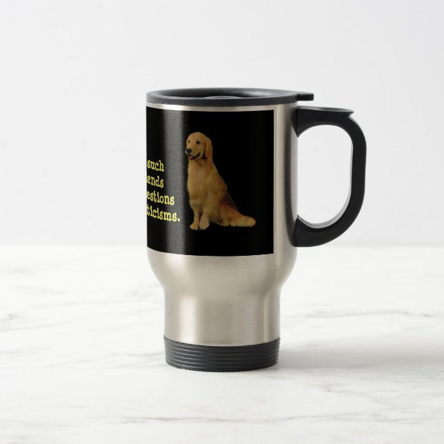 Golden Retriever Travel Mug (Right)