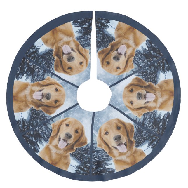 Golden Retriever Tree Skirt (Front)