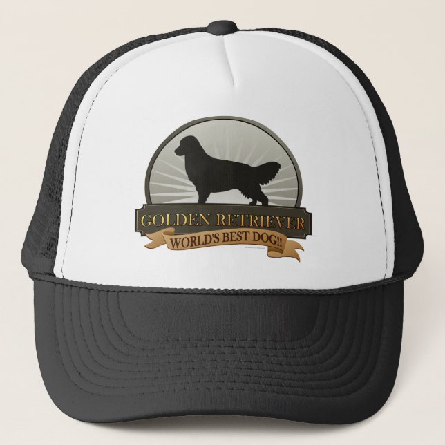 Golden Retriever Trucker Hat (Front)