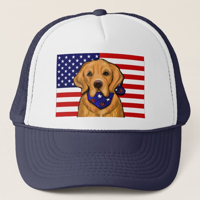Golden Retriever Trucker Hat (Front)
