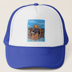 GOLDEN RETRIEVER TRUCKER HAT