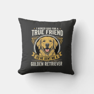 Golden Retriever True Friend Dog Cushion