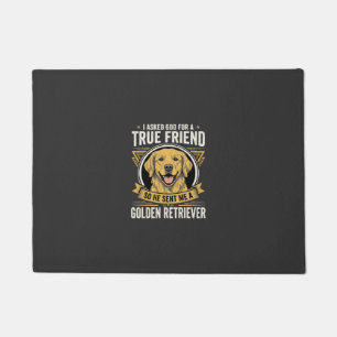 Golden Retriever True Friend Dog Doormat