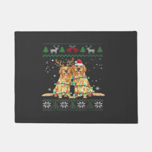 Golden retriever Ugly Christmas Dog Funny Christma Doormat