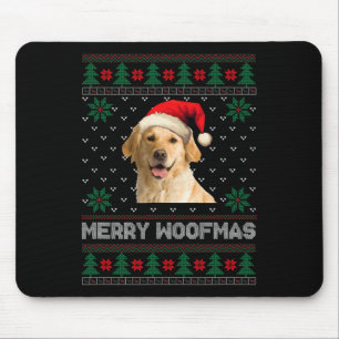 Golden Retriever Ugly Christmas Santa Dog Xmas Paj Mouse Mat