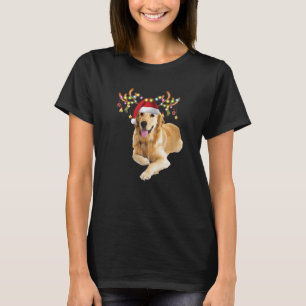 Golden Retriever Ugly Xmas Sweater Antlers Dog