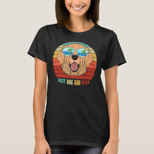 Golden Retriever Vintage Best Dog Dad Ever T-Shirt