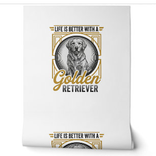 Golden Retriever Vintage Engraving Dog Lover Shirt Wallpaper