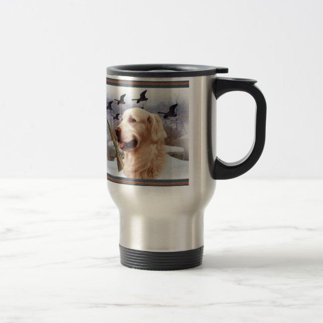 GOLDEN RETRIEVER W PLEASANTS TRAVEL MUG (Right)