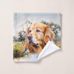 Golden Retriever Wash Cloth