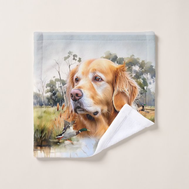 Golden Retriever Wash Cloth (Wash Cloth)