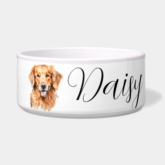 Golden Retriever Water Bowl (Front)