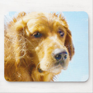 Golden Retriever Watercolor Mouse Mat
