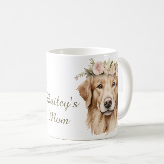 Golden Retriever Watercolor Mug  (Front Right)