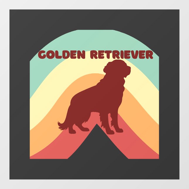 Golden Retriever  Window Cling (Sheet)