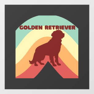 Golden Retriever Window Cling