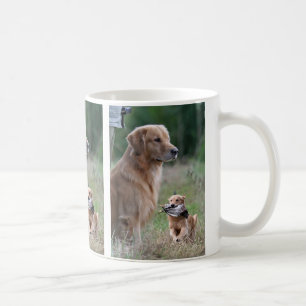 Golden Retriever with Duck Collage Mug
