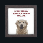Golden Retriever with nice quote Jewellery Box<br><div class="desc">Golden Retriever with nice quote</div>