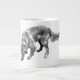 Golden Retriever with Playful Expression Large Coffee Mug