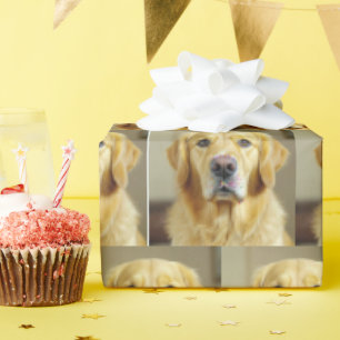 Golden Retriever With Sprinkles On Its Nose Wrapping Paper