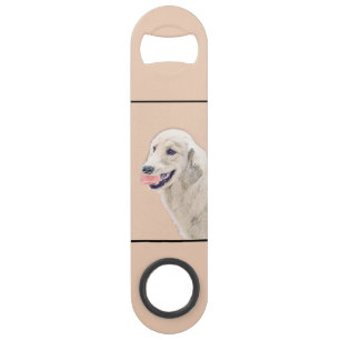 Golden Retriever with Tennis Ball Painting Dog Art