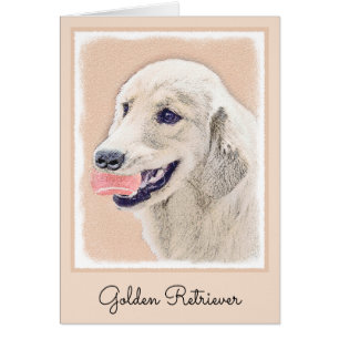 Golden Retriever with Tennis Ball Painting Dog Art