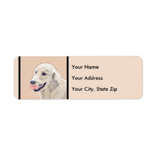 Golden Retriever with Tennis Ball Painting Dog Art